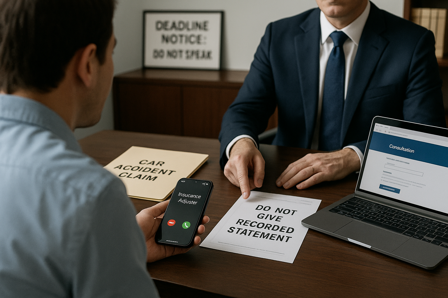 Should I Hire a Lawyer Before Talking to the Car Insurance Adjuster?
