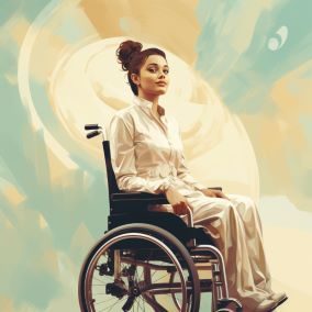 woman in wheelchair with permanent workers' compensation injury