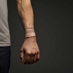 man's arm with carpal tunnel syndrome