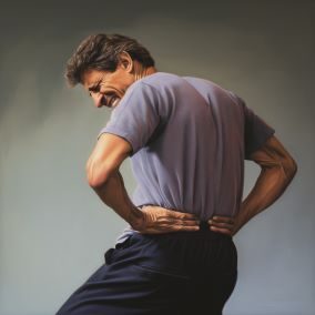 man with back pain