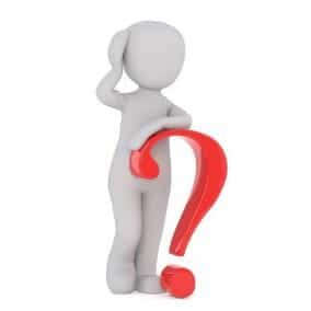 question mark, person